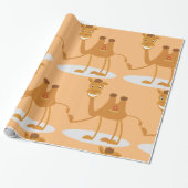 Funny Camel Cadeaupapier (Uitgerold)