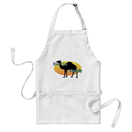 Funny Camel - Elke dag is Hump Day Standaard Schort (Voorkant)