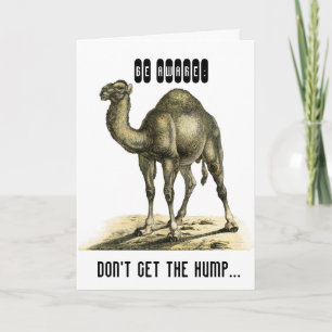 FUNNY CAMEL PERSONALISEERDE BIRTHDAY-KAART KAART