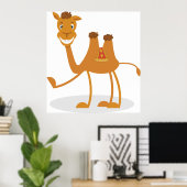 Funny Camel Poster (Thuiskantoor)
