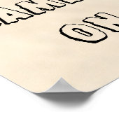 Funny Camel Poster houdt kalm en kamel aan (zweet! (Hoek)