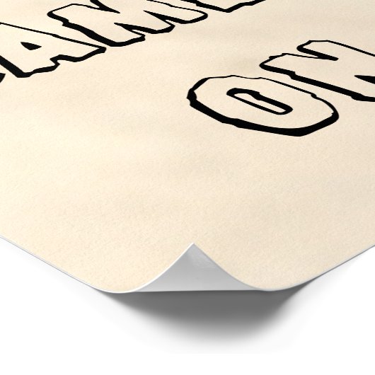 Funny Camel Poster houdt kalm en kamel aan (zweet! (Hoek)