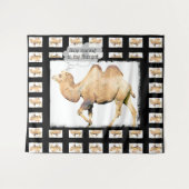 Funny Camel Stop met naar mijn Humps Tapestry te s Wandkleed (Voorkant (horizontaal))