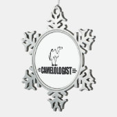 Funny Camel Tin Sneeuwvlok Ornament (Rechts)