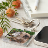 Funny Camel Wildlife Animal Foto Sleutelhanger (Voorkant Rechts)