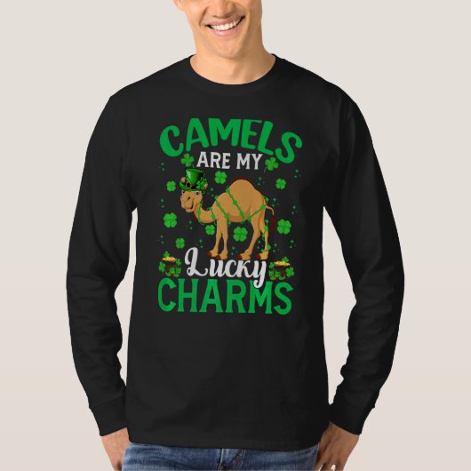 Funny Camels is mijn Lucky Charms Camel St Patrick T-shirt (Voorkant)
