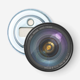 Funny Camera Lens Round Button Flesopener