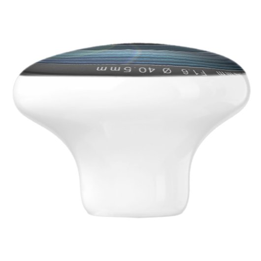 Funny Camera Lens Round Keramische Knop (Zijkant)