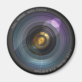 Funny Camera Lens Round Magneet