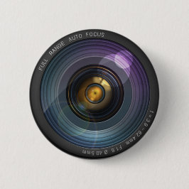 Funny Camera Lens Round Ronde Button 5,7 Cm