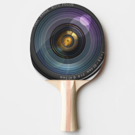 Funny Camera Lens Round Tafeltennisbatje