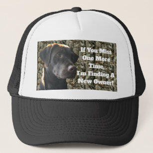 Funny Camo Chocolate Hunting Lab Quote Trucker Pet