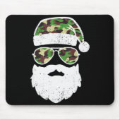 Funny Camo Christmas Pajama Funny Camo Matching Fa Muismat (Voorkant)
