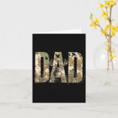 Funny Camo Dad Hunting Camouflage Deer Father's Da Kaart (Gele Bloem)