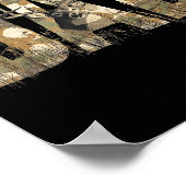 Funny Camo Dad Hunting Camouflage Deer Father's Da Poster (Hoek)