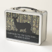Funny Camo Deer Hunting Buck Lunchbox (Voorkant)