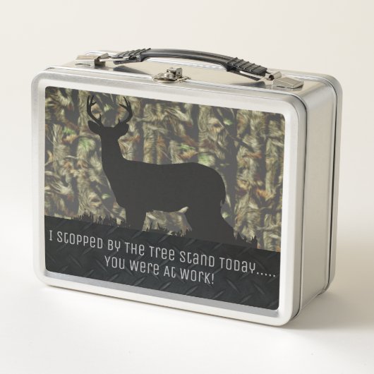 Funny Camo Deer Hunting Buck Lunchbox (Voorkant)
