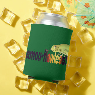 Funny Camou-flawless Chameleon Pun Blikjeskoeler