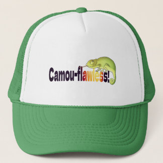 Funny Camou-flawless Chameleon Pun Trucker Pet