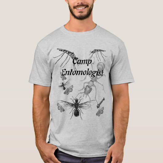 Funny Camp Entomoloog Bug Mannen T-shirt (Voorkant)