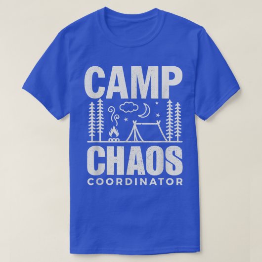Funny CampCamping Chaos Coordinator Hiking Adventu T-shirt (Design voorkant)
