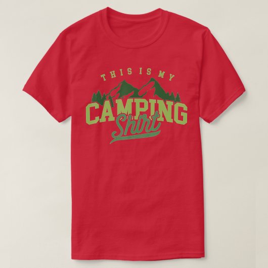 Funny Camper Camp Retro Camping Tent This Is My Ca T-shirt (Design voorkant)