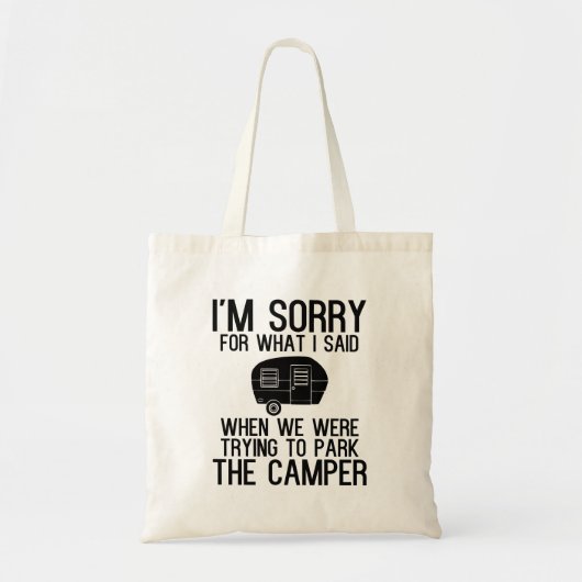 Funny Camper canvas tas (Voorkant)