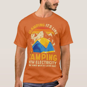 Funny Camper Glamping Outdoor Camp Natuur Camping T-shirt