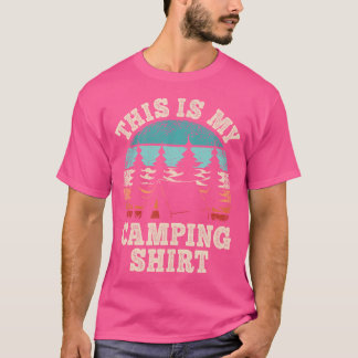Funny Camper Hiking Natuur Outdoor Dit is mijn cam T-shirt