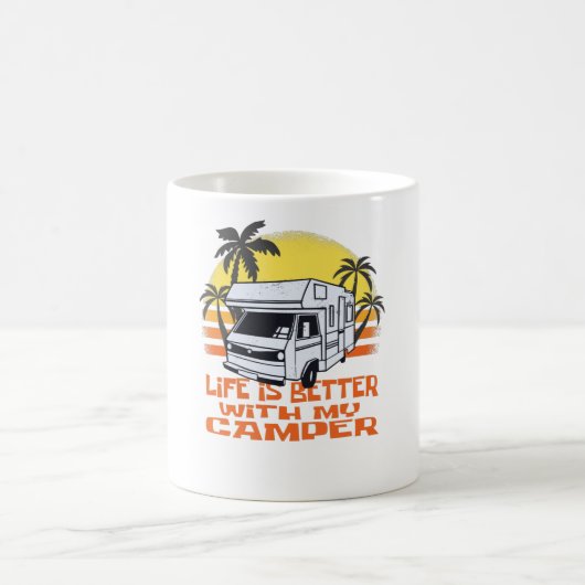 Funny Camper Motorhome - Camping Caravan Koffiemok (Center)