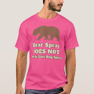 Funny Camping Beer Spray werkt niet als Bug Sp T-shirt