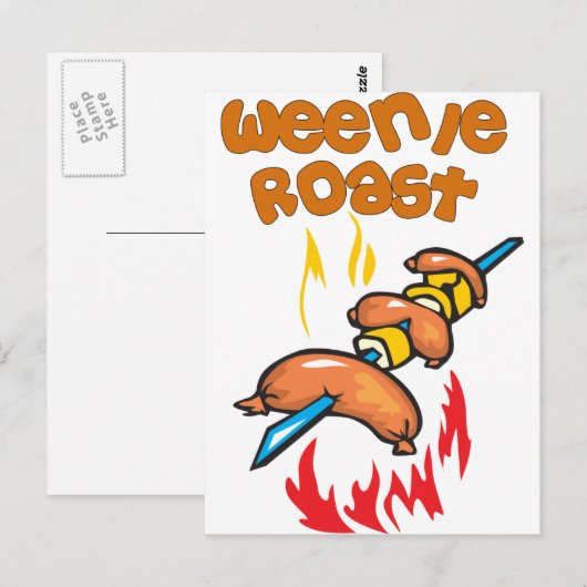 Funny Camping Briefkaart (Voorkant / Achterkant)