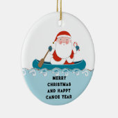 Funny Camping Canoe Keepomwille Keramisch Ornament (Rechts)
