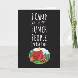 Funny Camping Cards For Adults Campfire Mountains Kaart