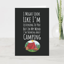 Funny Camping Cards Outdoors Nature Adventure Camp Kaart
