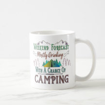 Funny Camping Coffee Mok