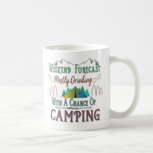 Funny Camping Coffee Mok