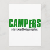 Funny camping design briefkaart (Voorkant)