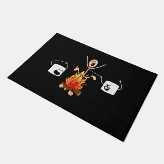 Funny Camping Deurmat (Schuin)