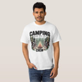 Funny Camping Fires Friends Fun Camping Crew  T-shirt (Voorkant volledig)