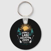 Funny Camping Hiking Cabin 2024 Family Lake Vacati Sleutelhanger (Voorkant)