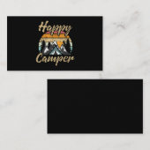 Funny Camping Hiking Lover Cadeau Happy Camper Visitekaartje (Voorkant / Achterkant)