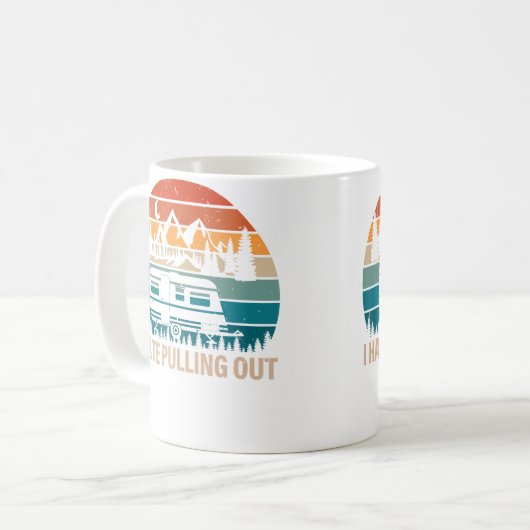 Funny Camping I Hate Pulling Out Camper Travel Koffiemok (Voorkant links)