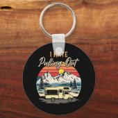 Funny Camping ik haat het uittrekken van reistro Sleutelhanger (Voorkant)