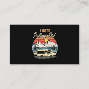 Funny Camping ik haat het uittrekken van reistro Visitekaartje