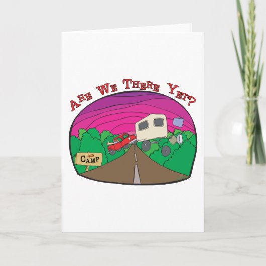Funny Camping Kaart (Voorkant)