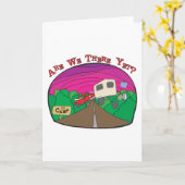 Funny Camping Kaart (Gele Bloem)