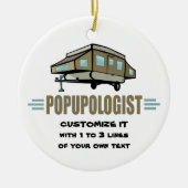 Funny Camping Keramisch Ornament (Voorkant)