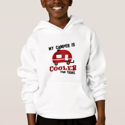 Funny Camping Kinder Sweatshirt (Voorkant)