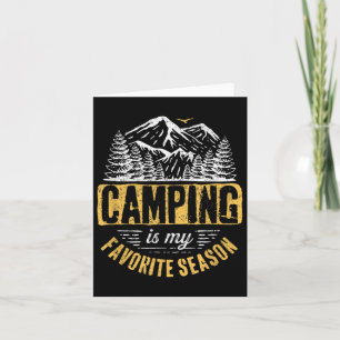 Funny Camping Lover Outdoor Camper Camping Favored Kaart